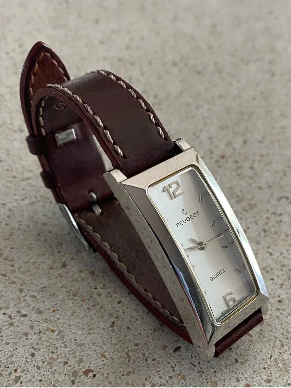 Vintage Peugeot Women’s Watch with Leather Band